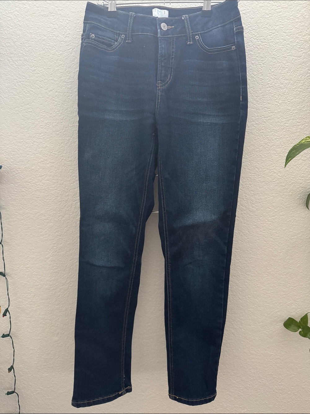 Time and Tru Dark Wash Skinny Jeans Women’s Size 4 Stretch Denim